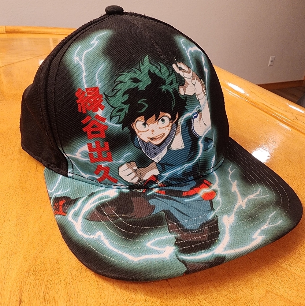 My Hero Academy Black and Green Hat